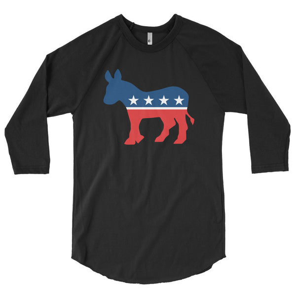 Democrat 3/4 sleeve raglan shirt