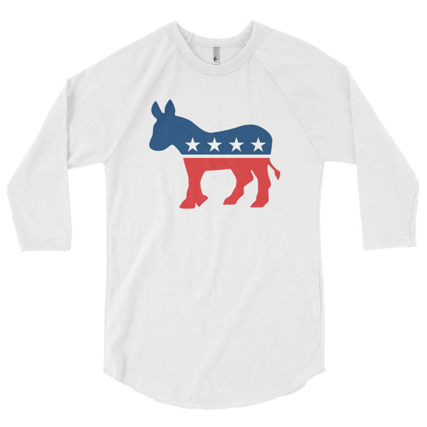 Democrat 3/4 sleeve raglan shirt